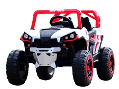 UTV electric pentru copii, Kinderauto RSR 4x4 120W 12V 7Ah, rosu cu alb