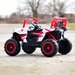 UTV electric pentru copii, Kinderauto RSR 4x4 120W 12V 7Ah, rosu cu alb